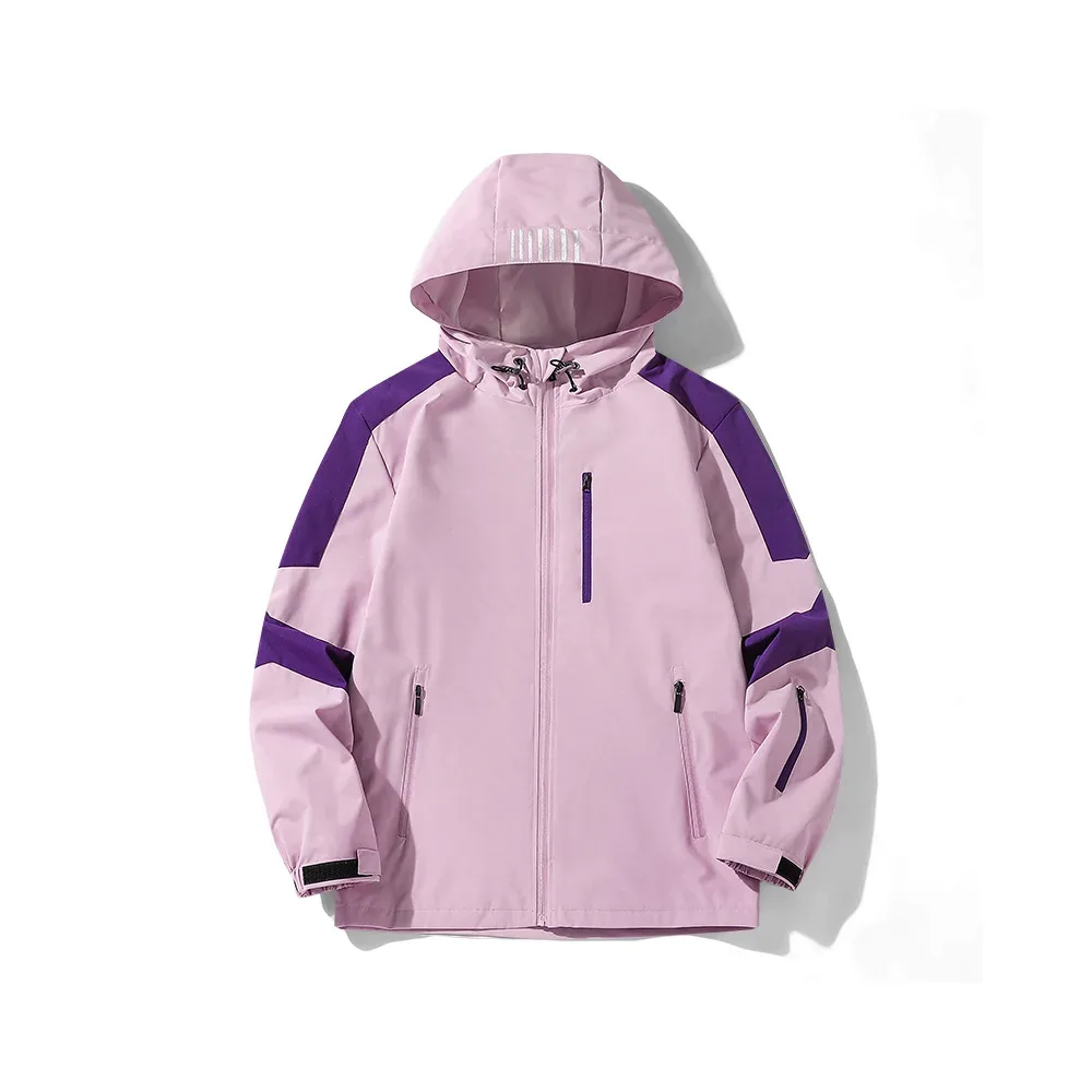Boys' Softshell Ski Jacket — Purple, front