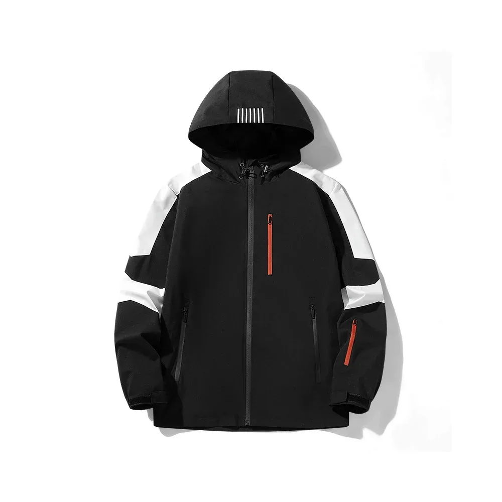 Boys' Softshell Ski Jacket — Black, front