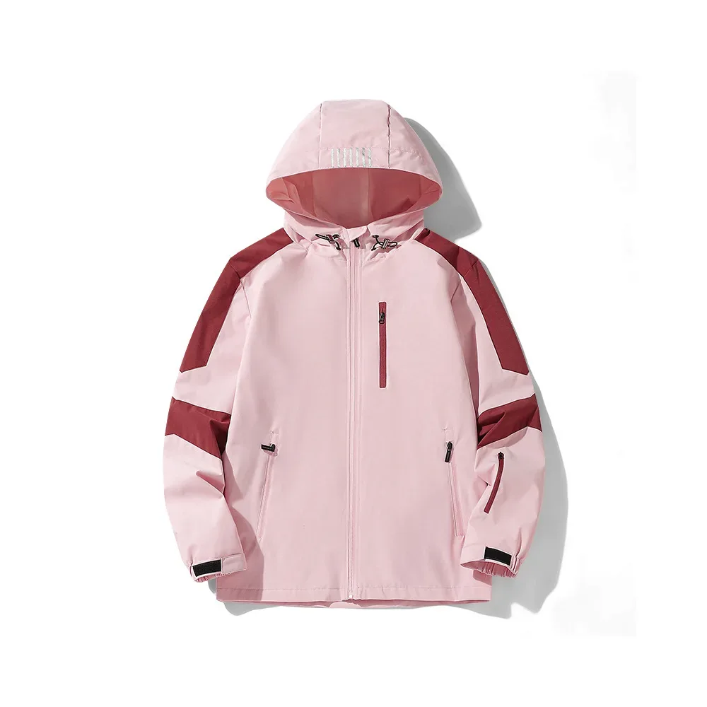 Boys' Softshell Ski Jacket — Pink, front