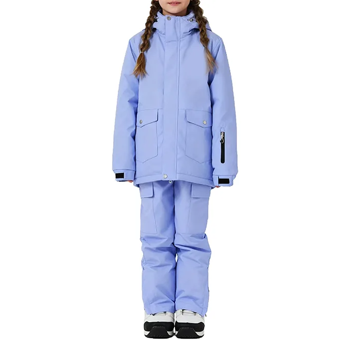Girls' Two-Piece Ski Suit — Lavender — Lavender — front view