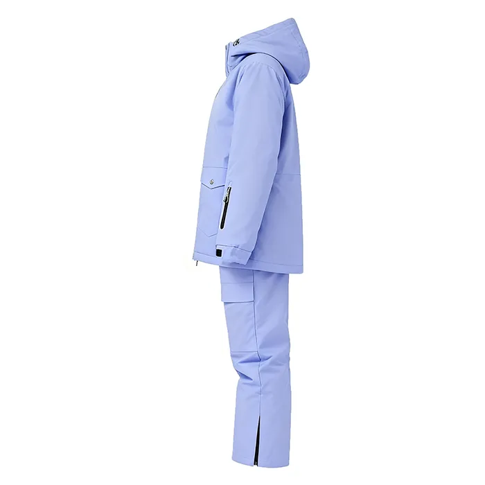 Girls' Two-Piece Ski Suit — Lavender — Lavender — side view
