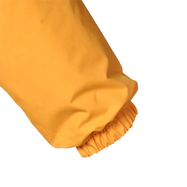 Kids' One-Piece Snow Suit — Yellow — Yellow / Black — elastic cuff detail