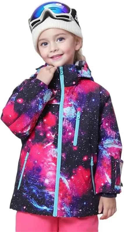 Kids' Printed Ski Jacket & Pants Set — 4 Colourways
