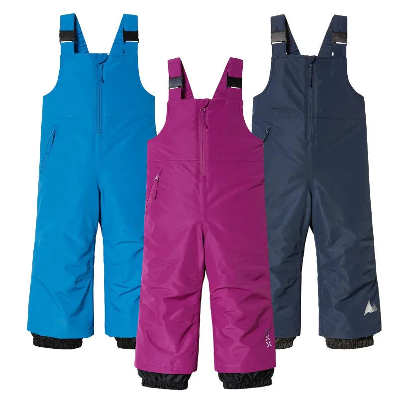 Kids' Reflective Ski Bib Pants — 3 Colourways — All three colourways, group