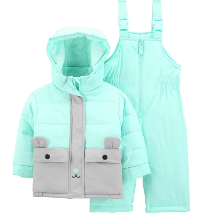 Kids' ski jacket & bib set — Turquoise
