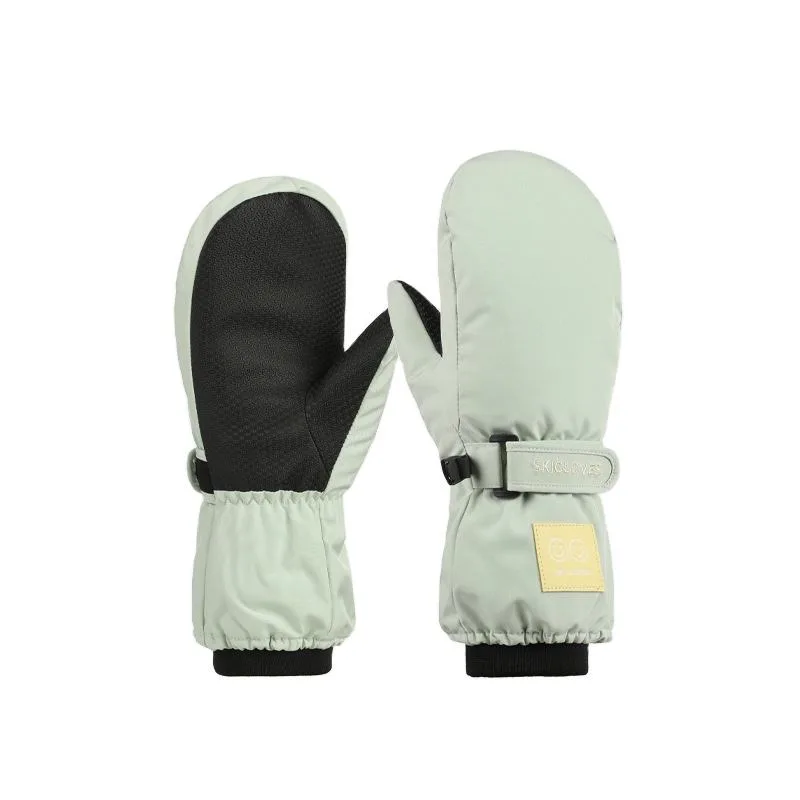 Kids' Ski Mittens — 6 Colourways — Mint, pair view