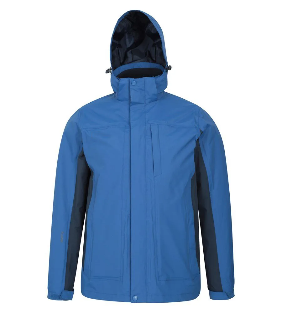 Men’s 3-in-1 Jacket — Blue — Blue, front view