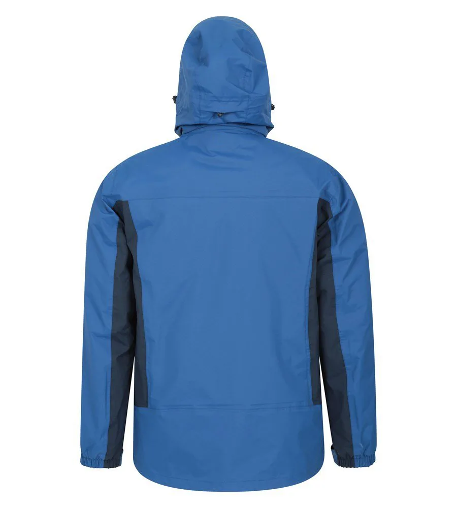 Men’s 3-in-1 Jacket — Blue — Blue, back view