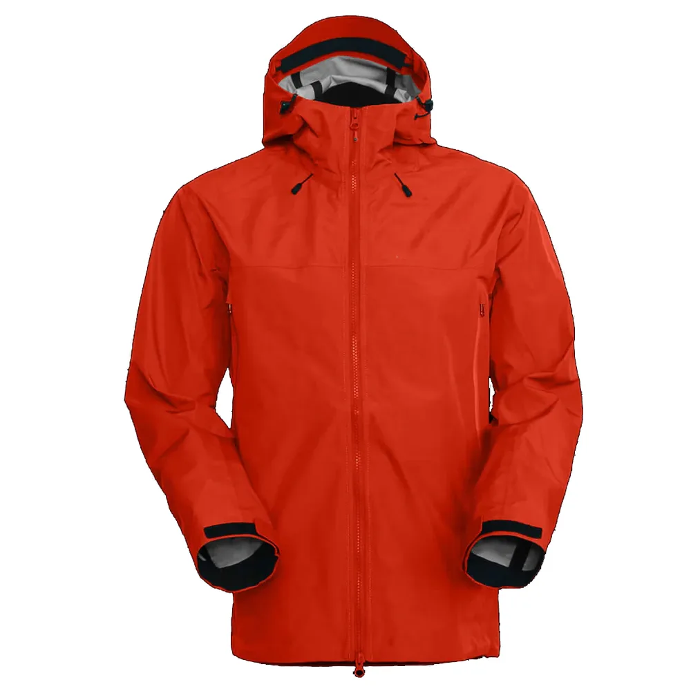 Men’s 3-Layer Hardshell Jacket — 3 Colourways — Red, front view
