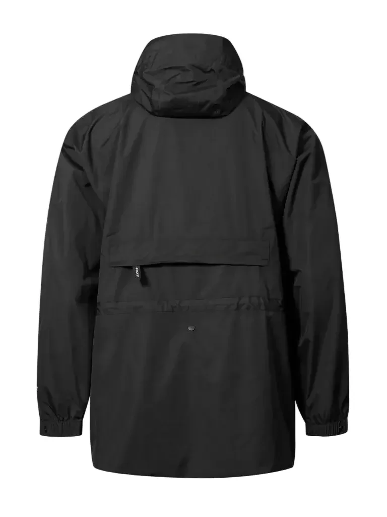 Men's 3-Layer Hardshell Jacket — 3 Colourways — Black, back view