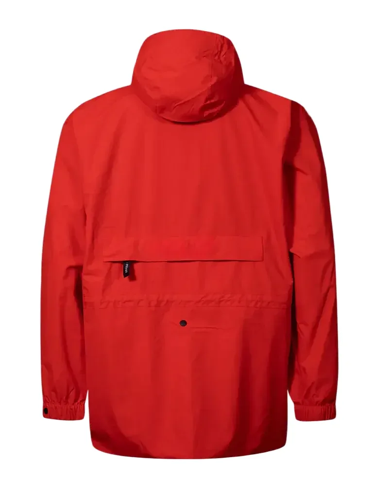 Men's 3-Layer Hardshell Jacket — 3 Colourways — Red, back view