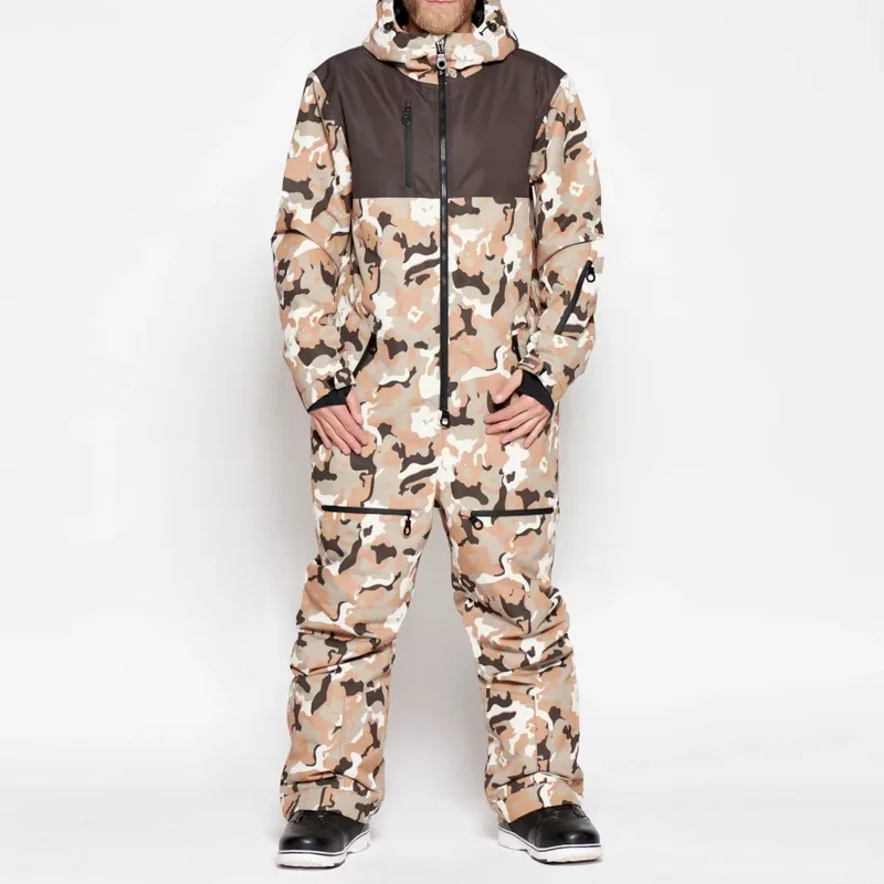 Men's Camo One-Piece Ski Suit — 1 Colourway
