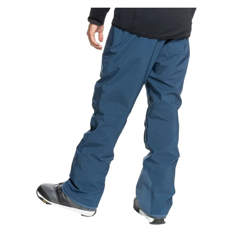 Men's Cargo Ski Pants — 1 Colourway — Blue, side view