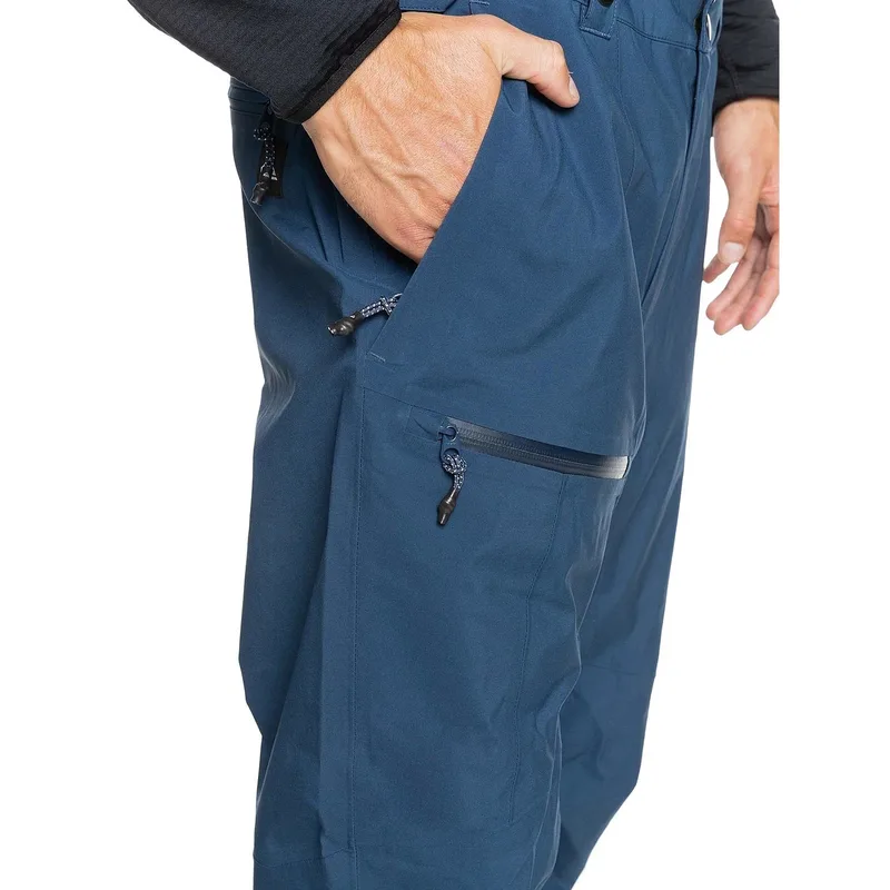 Men's Cargo Ski Pants — 1 Colourway — Blue, cargo pocket close-up