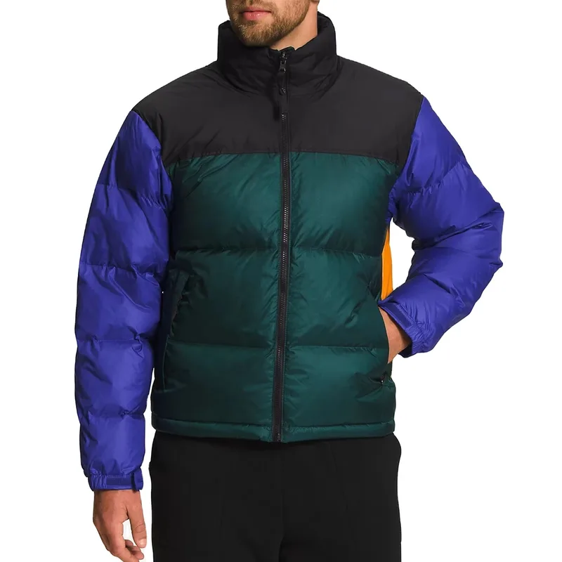 Men's Colour-Block Down Puffer Jacket — 1 Colourway