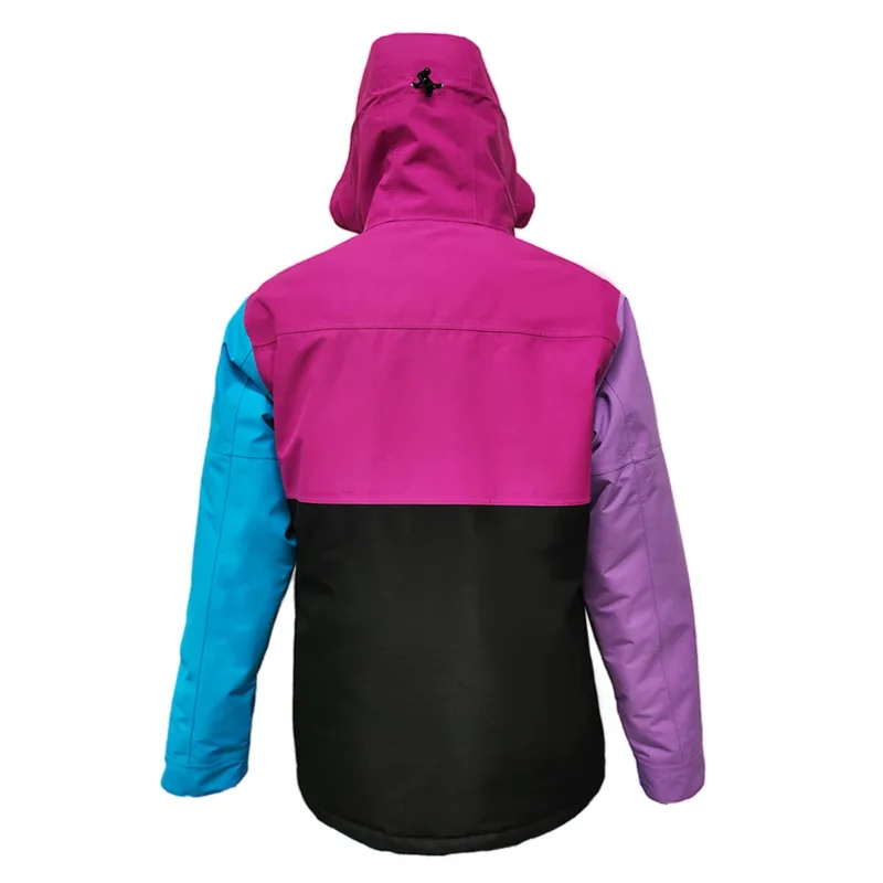 Men's Colour-Block Softshell Jacket — 1 Colourway — Colour-Block, flat back view
