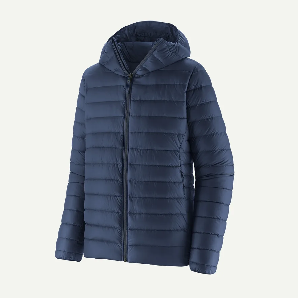 Men’s Cotton-Filled Puffer Jacket — 5 Colourways — Navy, front view
