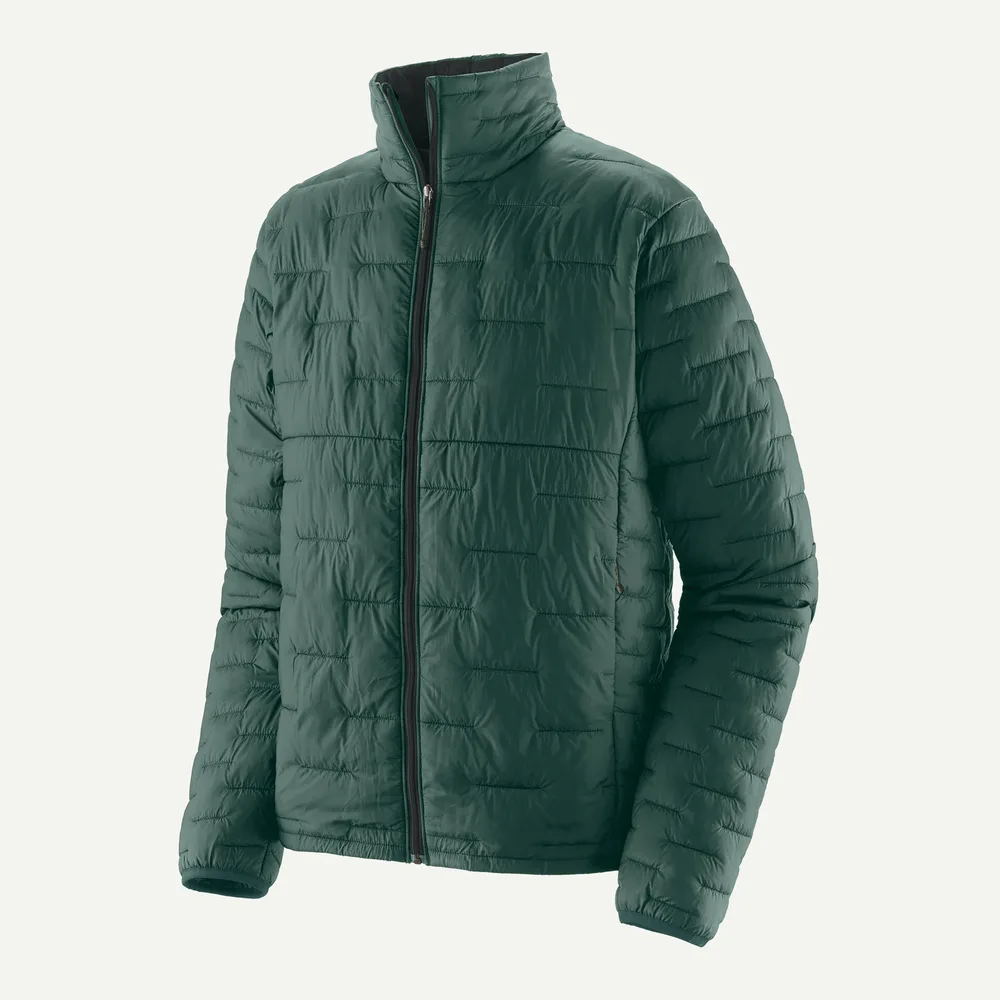 Men’s Cotton-Filled Quilted Jacket — 5 Colourways — Deep Green, front view