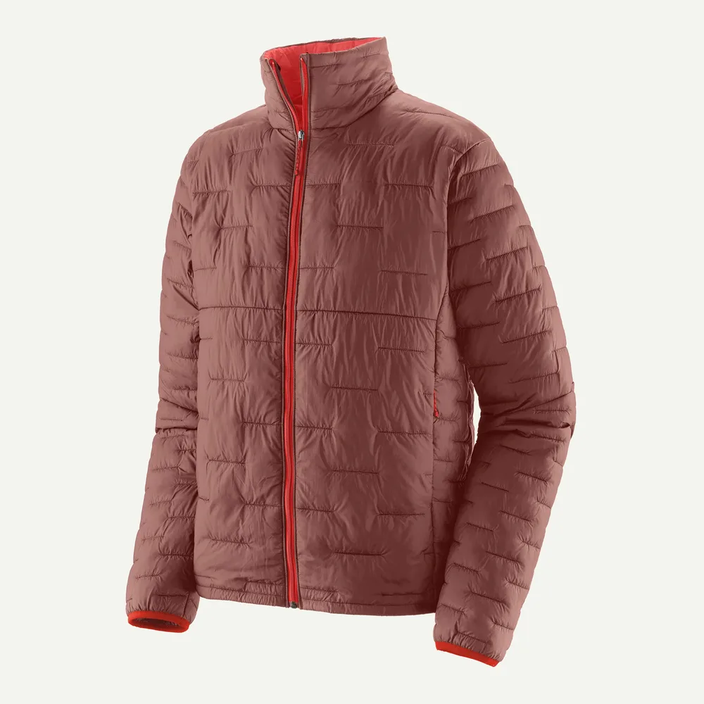 Men’s Cotton-Filled Quilted Jacket — 5 Colourways — Rust, front view