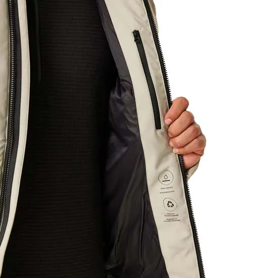Men’s Down Jacket — Cream — Cream, interior and inner pocket