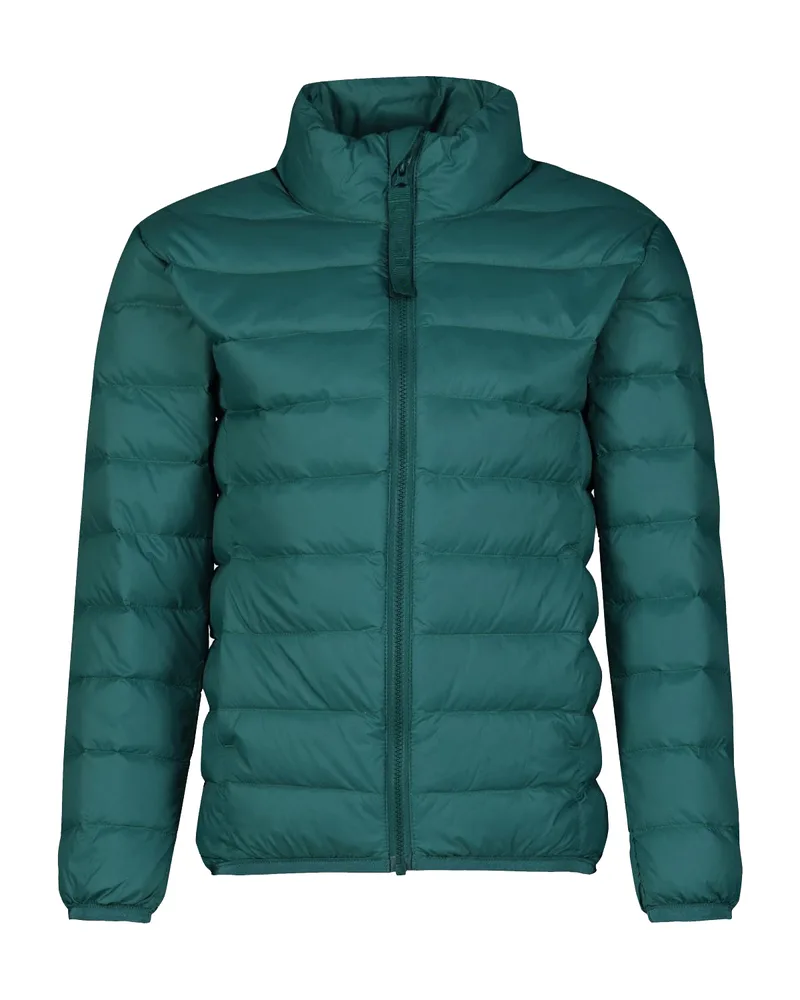 Men’s Down Jacket — Dark Green — Dark Green, front view