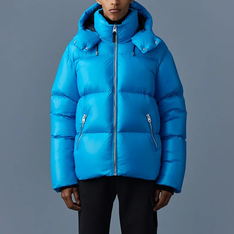 Men's Glossy Puffer Jacket — 2 Colourways