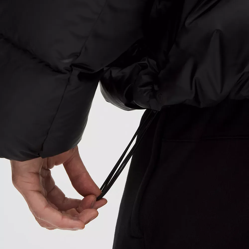 Men’s Hooded Cotton-Filled Puffer Jacket — 4 Colourways — Black, cuff and drawcord detail