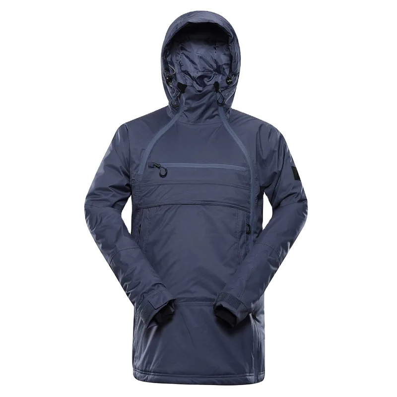 Men's Hooded Down Puffer Jacket — Navy