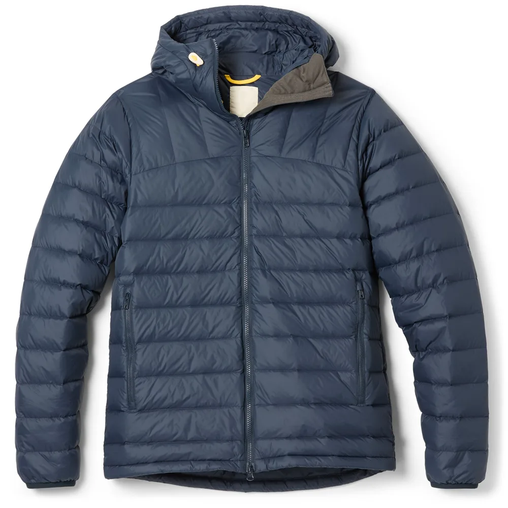 Men’s Hooded Packable Puffer Jacket — 3 Colourways — Dark Blue, front view