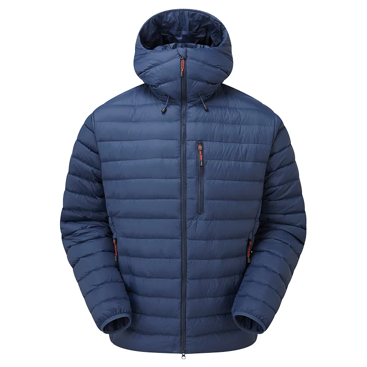 Men’s Hooded Puffer Jacket — 5 Colourways — Navy, front view