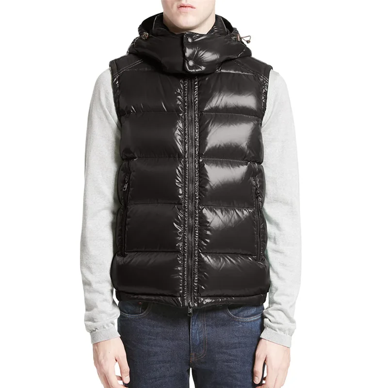 Men's Hooded Puffer Vest — 1 Colourway