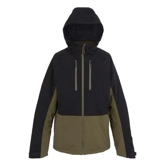 Men’s Hooded Softshell Jacket — 2 Colourways — Black & Olive, front view