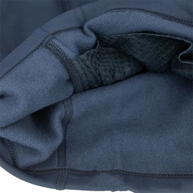 Men’s Hooded Softshell Jacket — Navy — Navy, interior detail