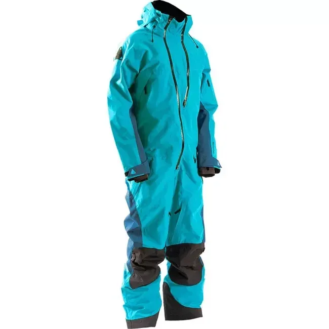 Men's Ice Fishing One-Piece Suit — 3 Colourways — Teal, studio front view