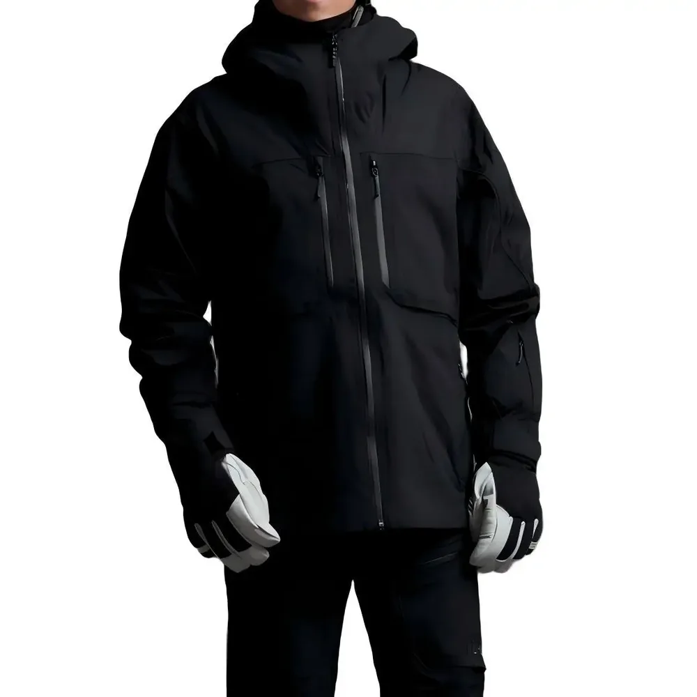 Men's Insulated Jacket — 3 Colourways — Black, worn front view