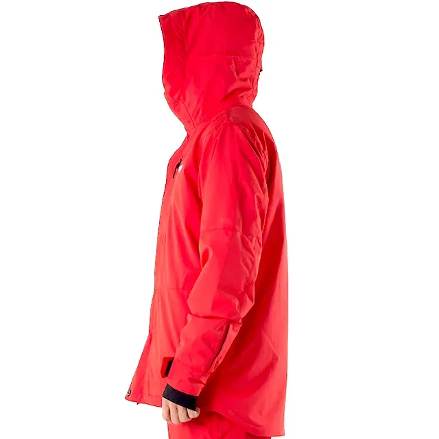 Men's Insulated Ski Jacket — Red — Red, side view