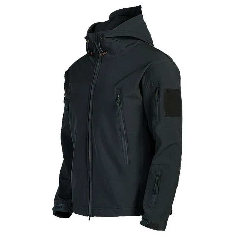 Men's Insulated Softshell Jacket — 3 Colourways — Black, front view