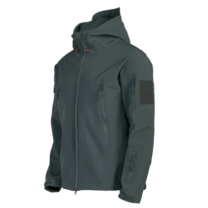 Men's Insulated Softshell Jacket — 3 Colourways — Grey, front view
