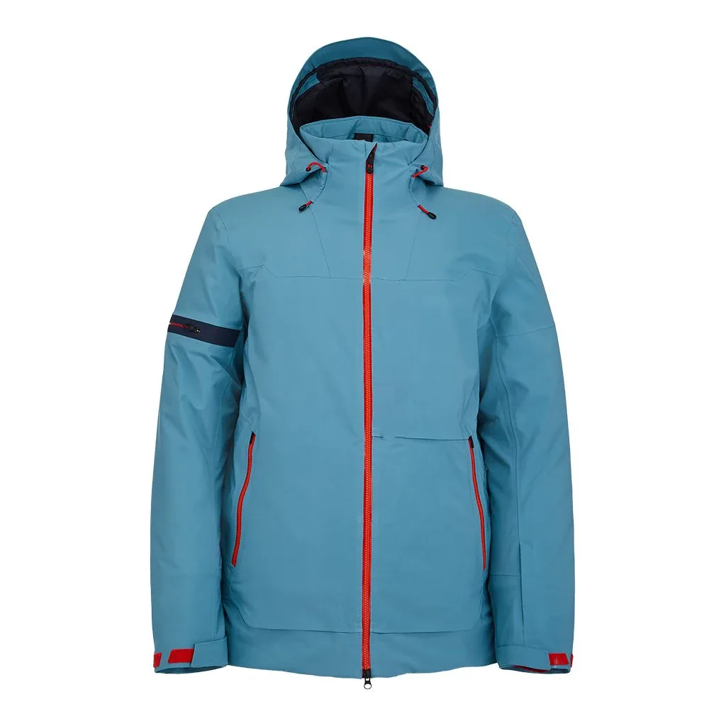 Men’s Ski Jacket — Light Blue — Light Blue, front view