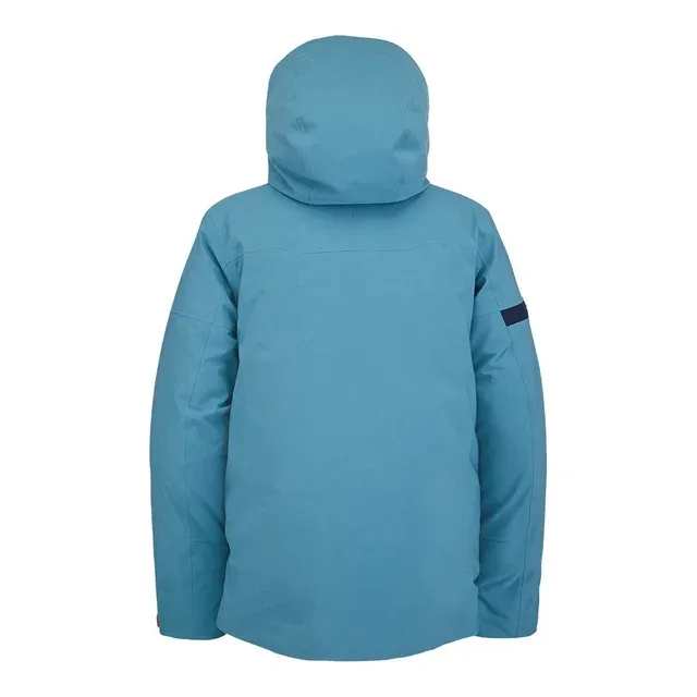 Men’s Ski Jacket — Light Blue — Light Blue, back view