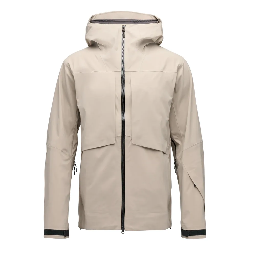 Men's Lightweight 3-Layer Hardshell Jacket — 3 Colourways — White, front view