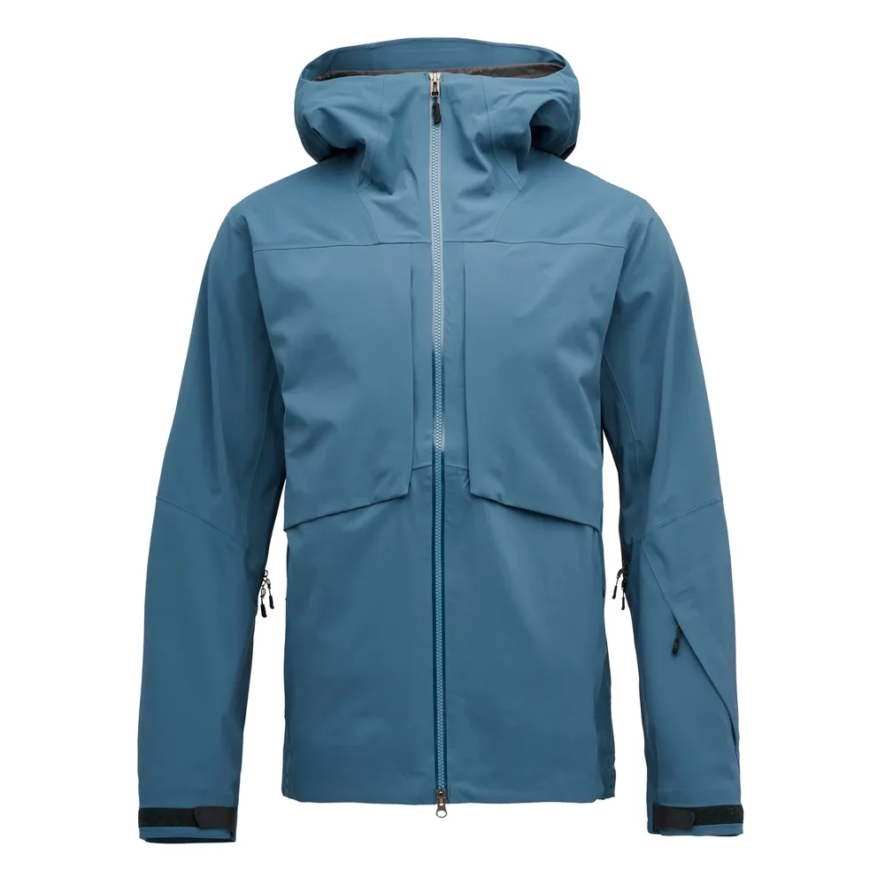 Men's Lightweight 3-Layer Hardshell Jacket — 3 Colourways — Blue, front view