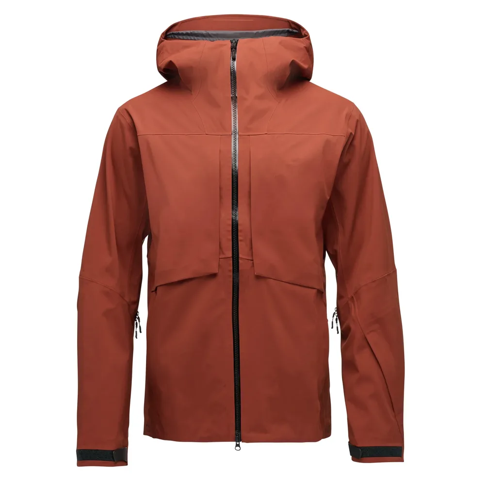 Men's Lightweight 3-Layer Hardshell Jacket — 3 Colourways — Red, front view