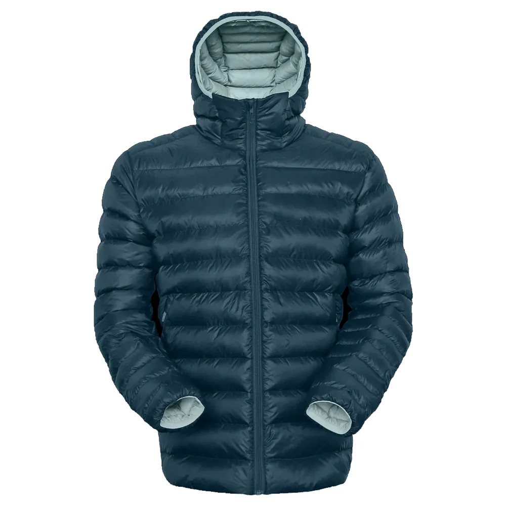 Men’s Lightweight Hooded Jacket — Deep Blue — Deep Blue, front view