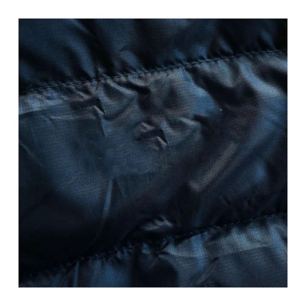 Men’s Lightweight Hooded Jacket — Deep Blue — Deep Blue, fabric detail