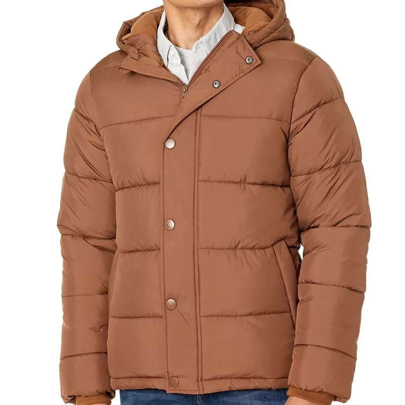Men's Lightweight Hooded Puffer Jacket — 4 Colourways