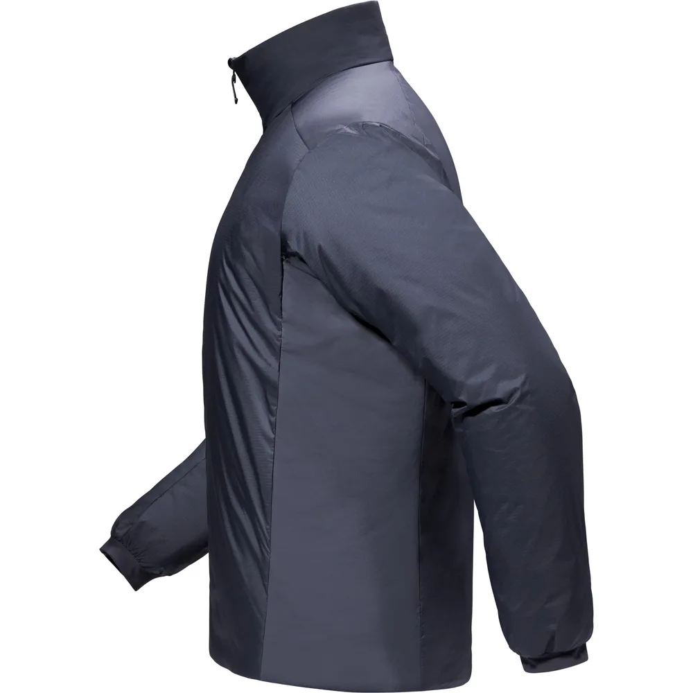 Men’s Lightweight Insulated Jacket — Dark Grey — Dark Grey, side and back view