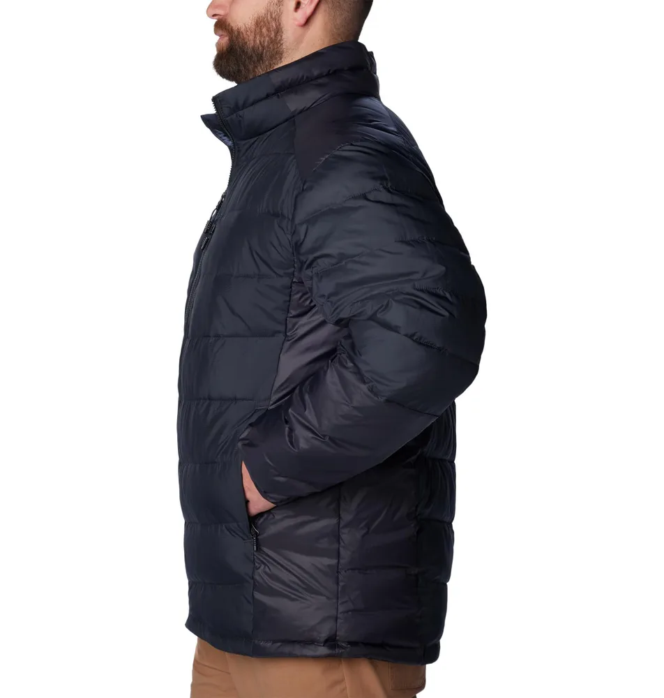 Men’s Lightweight Puffer Jacket — Black — Black, side view