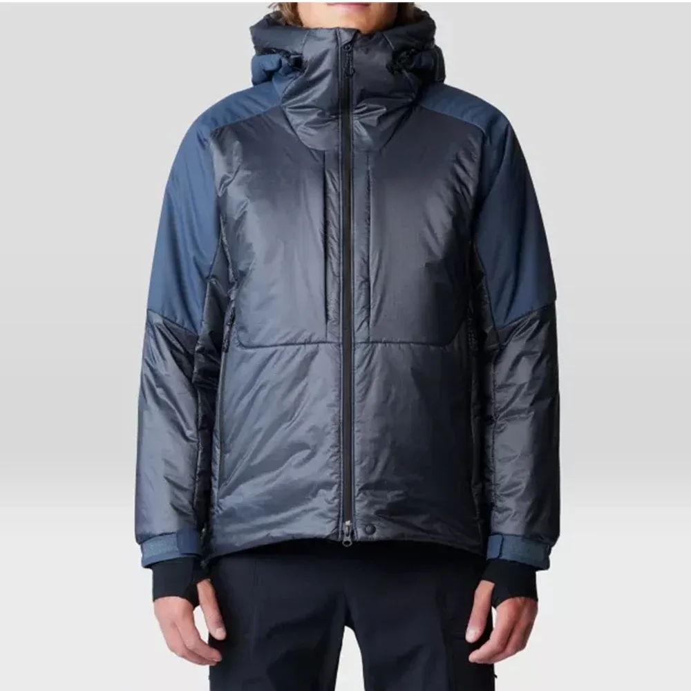 Men's Packable Quilted Jacket — Navy, front view