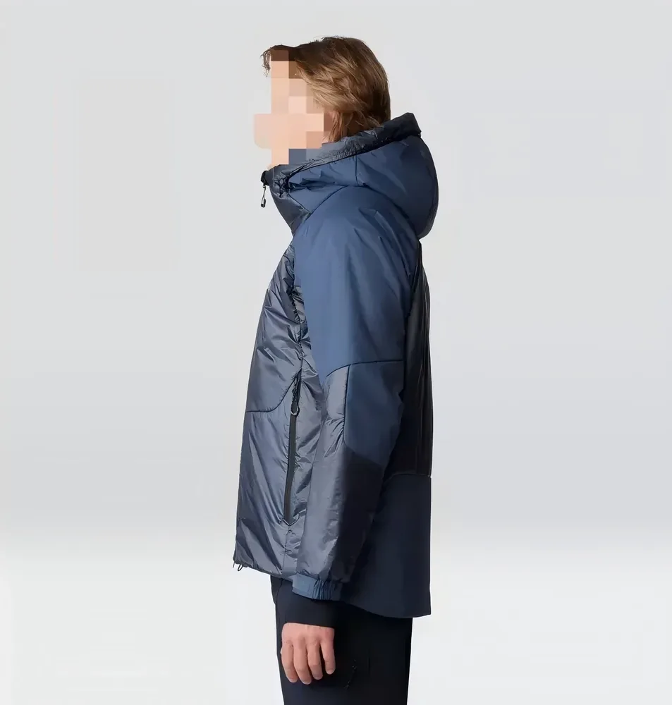 Men's Packable Quilted Jacket — Navy, side view